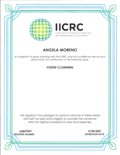 Institute of Inspection Cleaning and Restoration Certification Badge